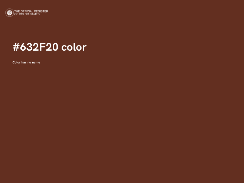 #632F20 color image