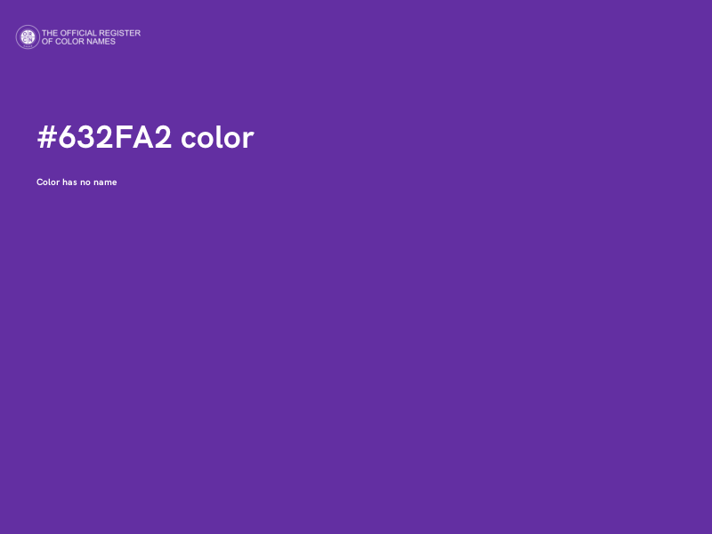 #632FA2 color image