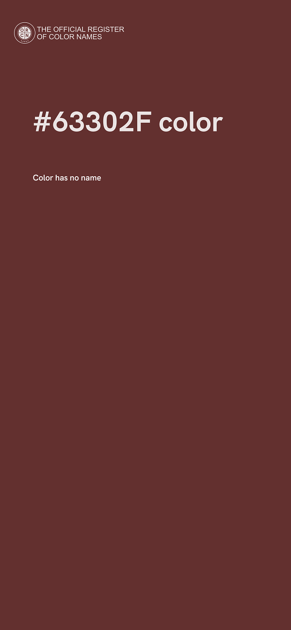 #63302F color image