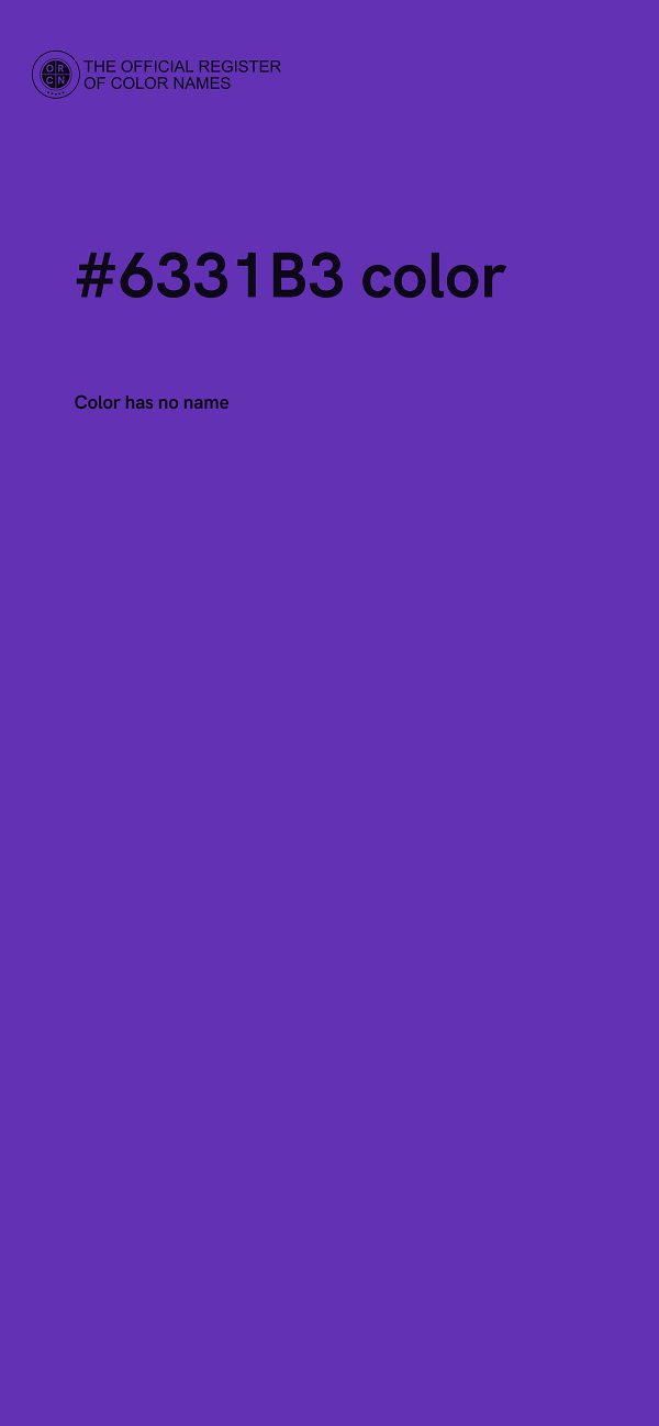 #6331B3 color image