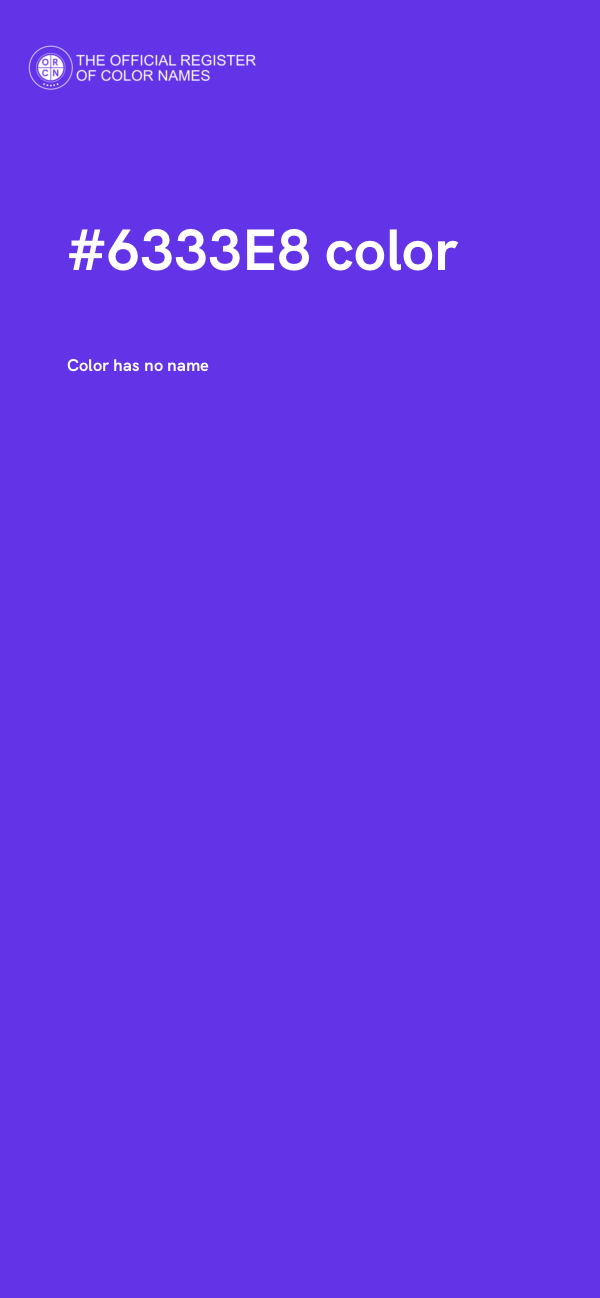 #6333E8 color image