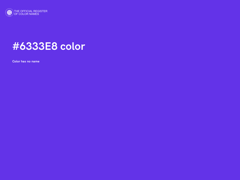 #6333E8 color image