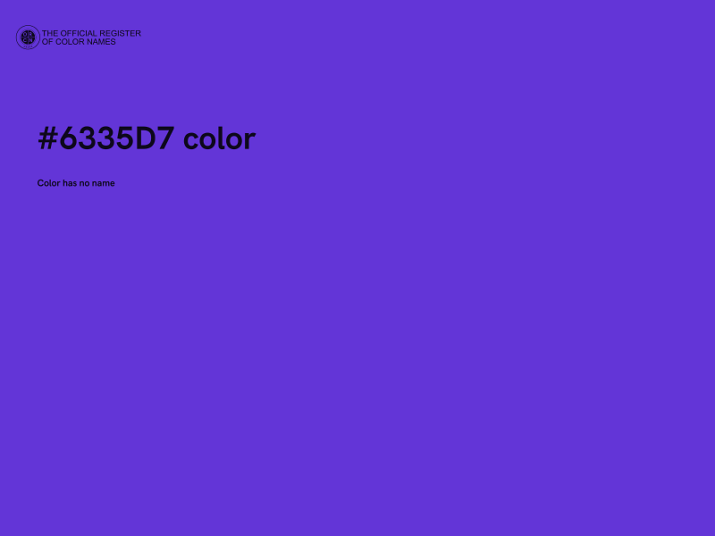 #6335D7 color image
