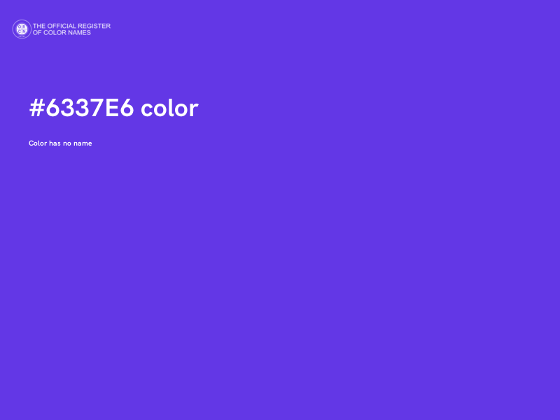 #6337E6 color image