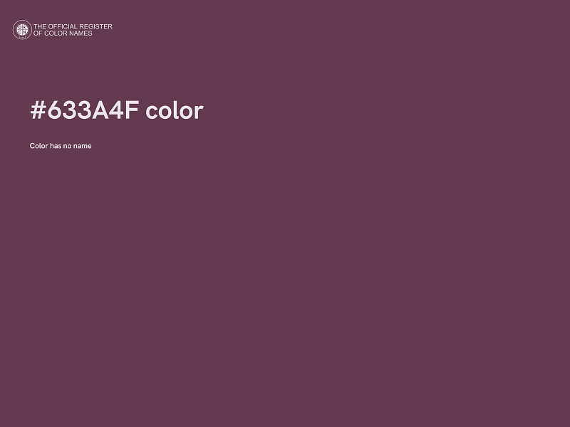 #633A4F color image