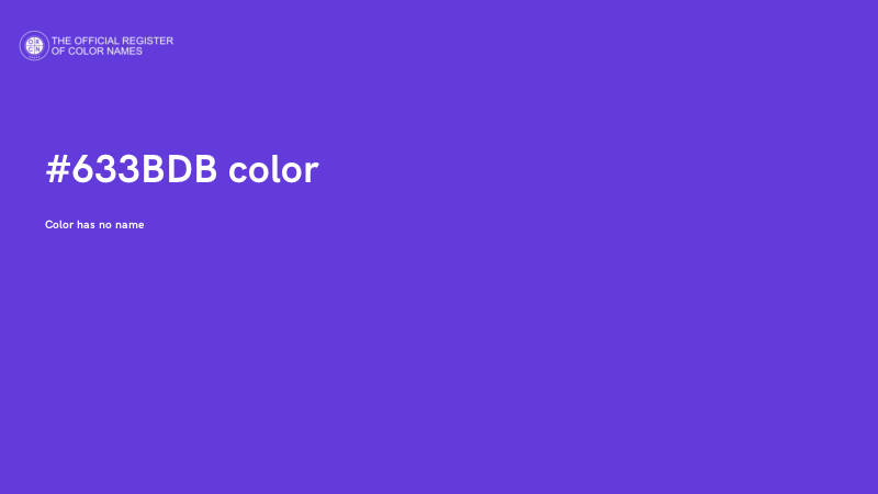 #633BDB color image