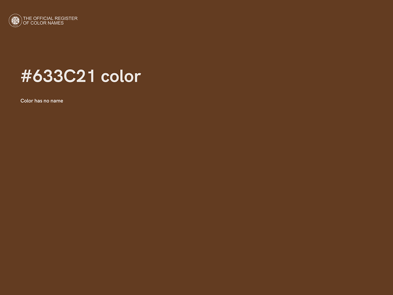 #633C21 color image