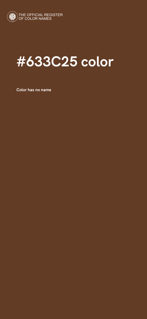 #633C25 color image