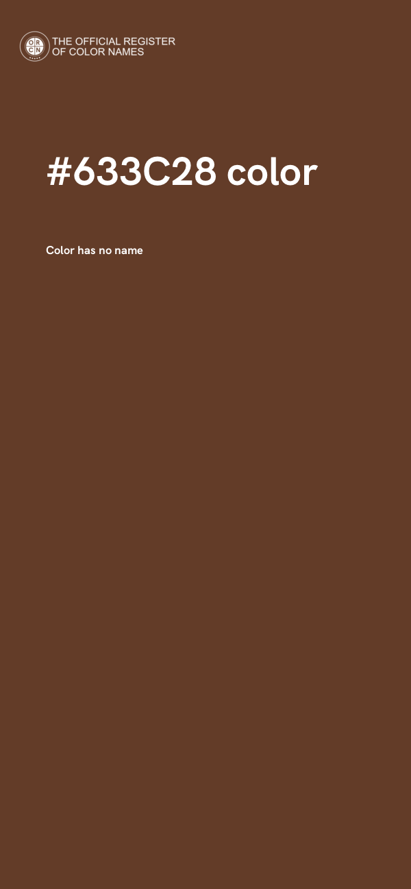 #633C28 color image