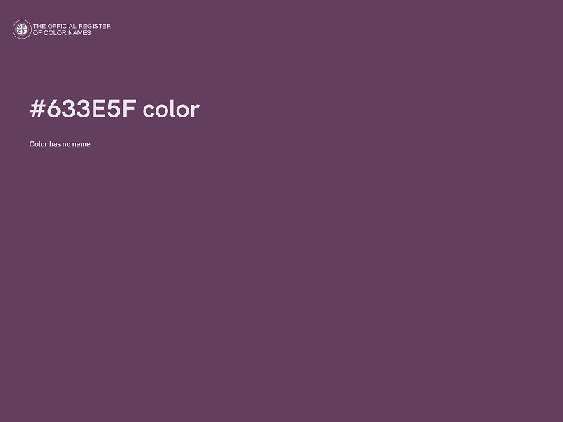 #633E5F color image