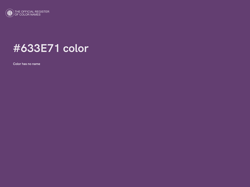 #633E71 color image