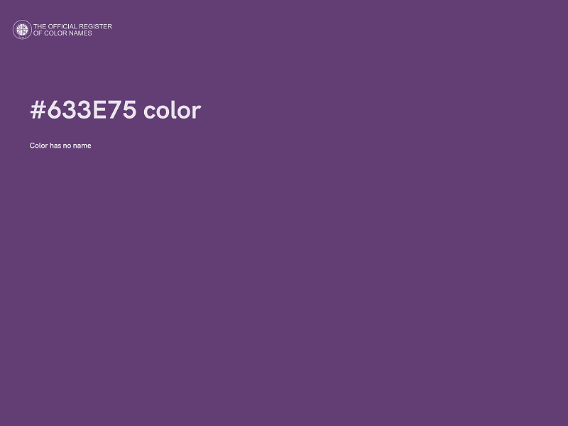 #633E75 color image
