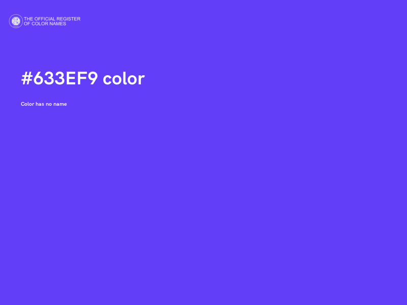 #633EF9 color image