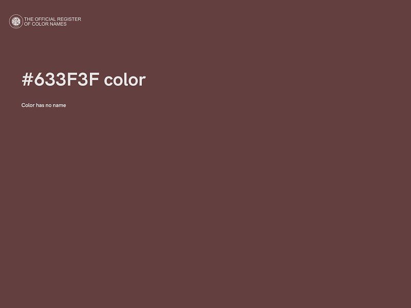 #633F3F color image