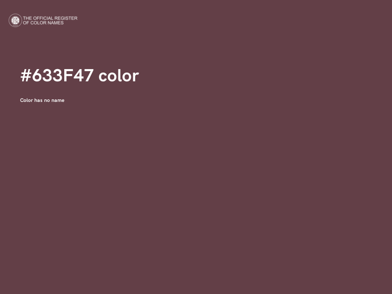 #633F47 color image