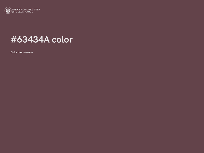 #63434A color image