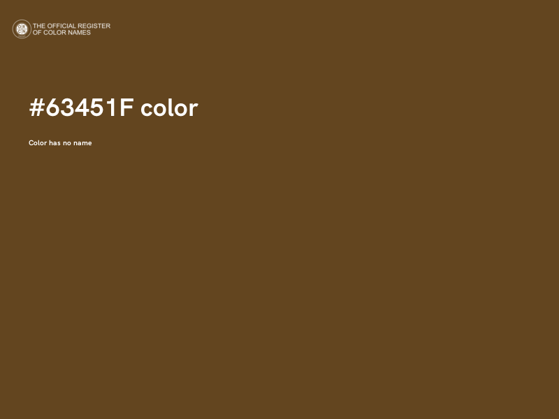 #63451F color image