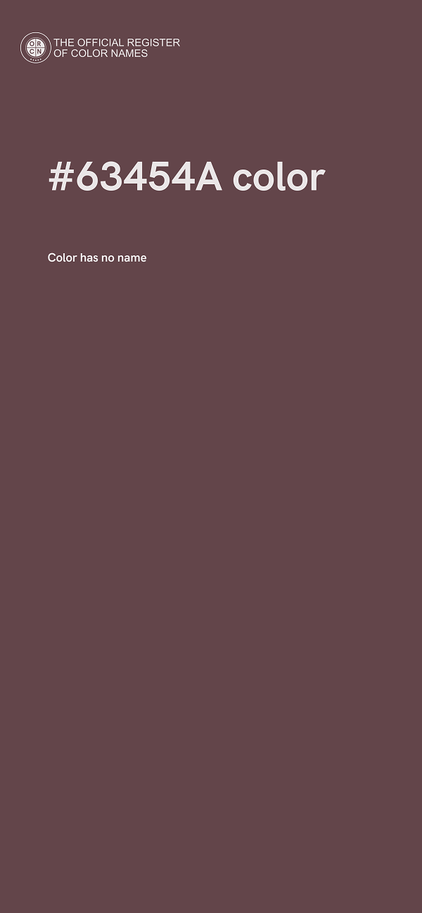 #63454A color image