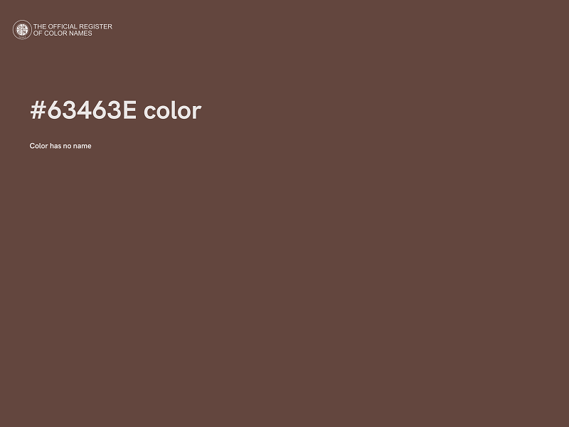 #63463E color image