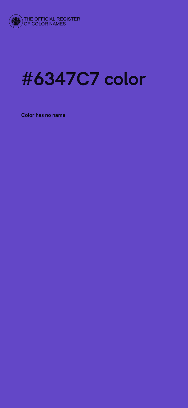 #6347C7 color image