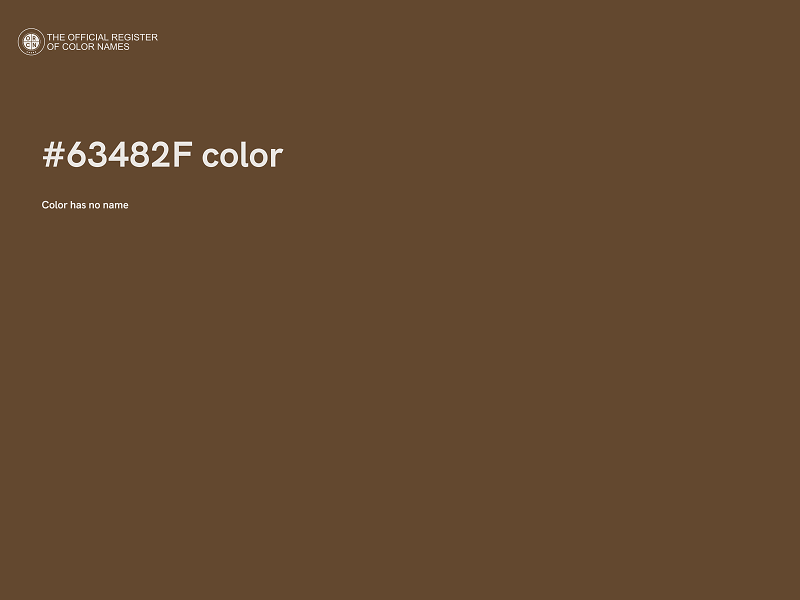 #63482F color image