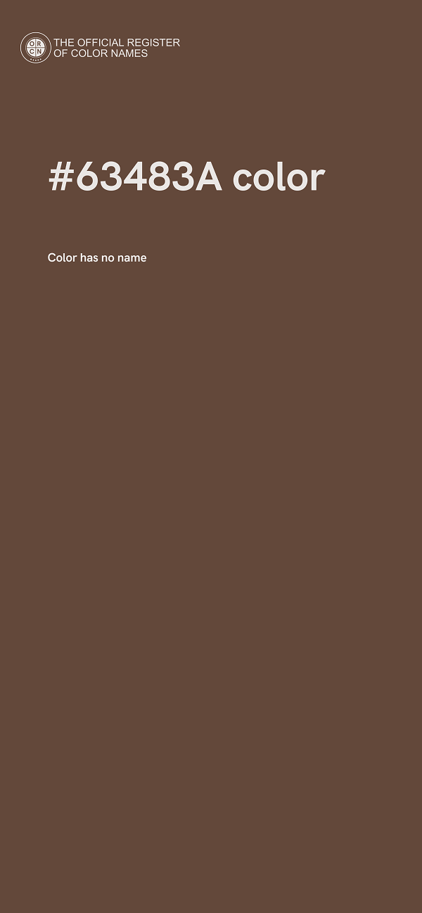 #63483A color image