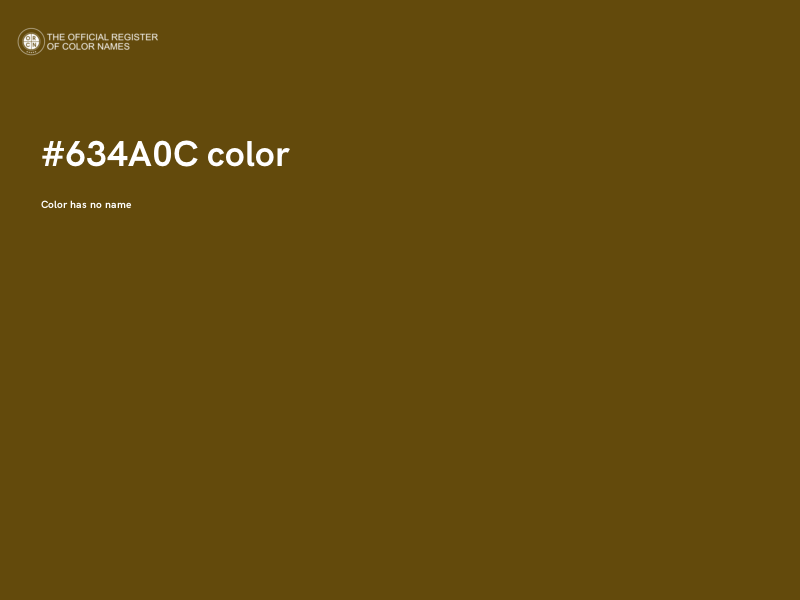 #634A0C color image