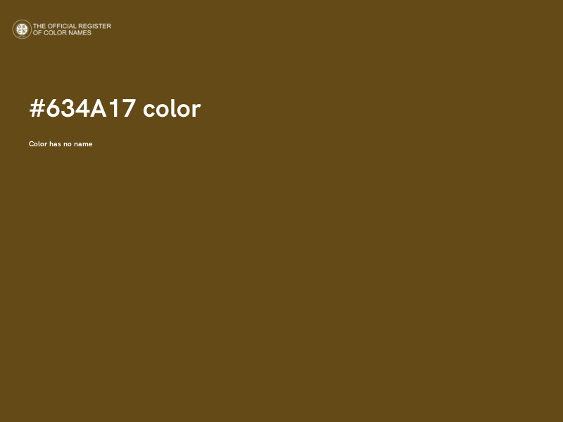 #634A17 color image