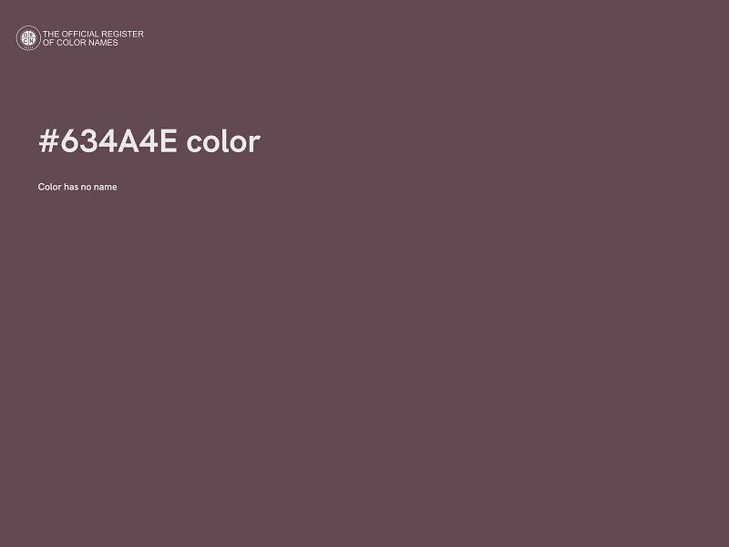 #634A4E color image