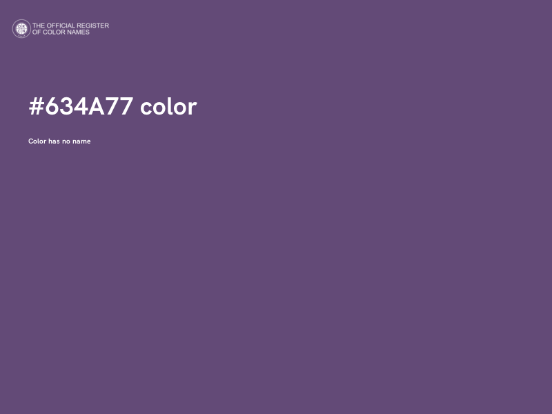 #634A77 color image