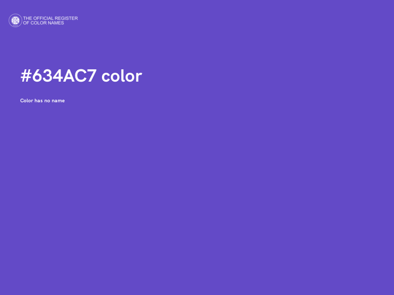 #634AC7 color image