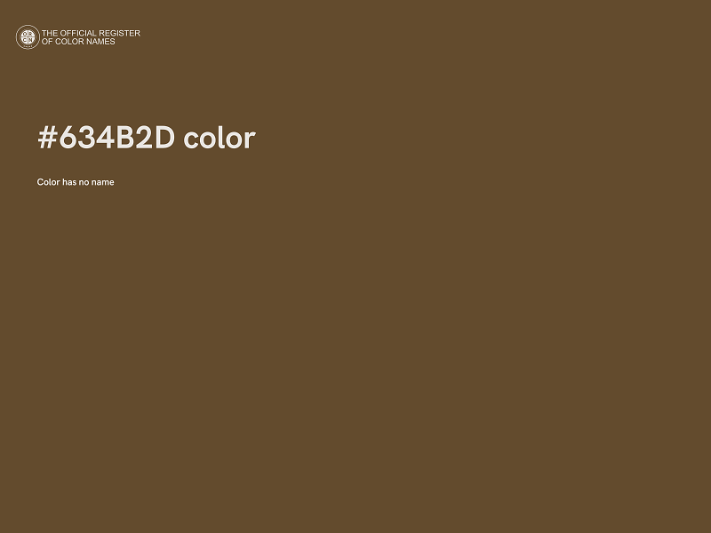 #634B2D color image