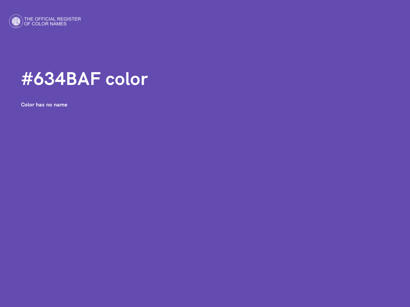 #634BAF color image