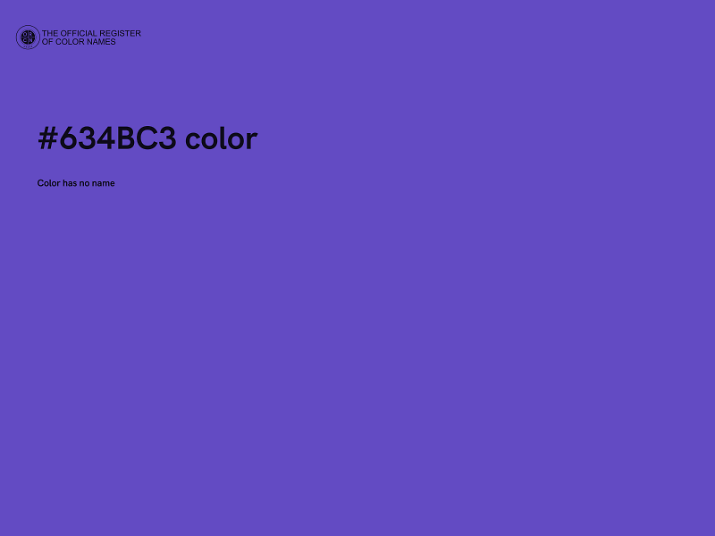 #634BC3 color image