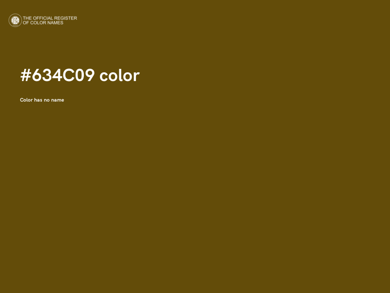 #634C09 color image