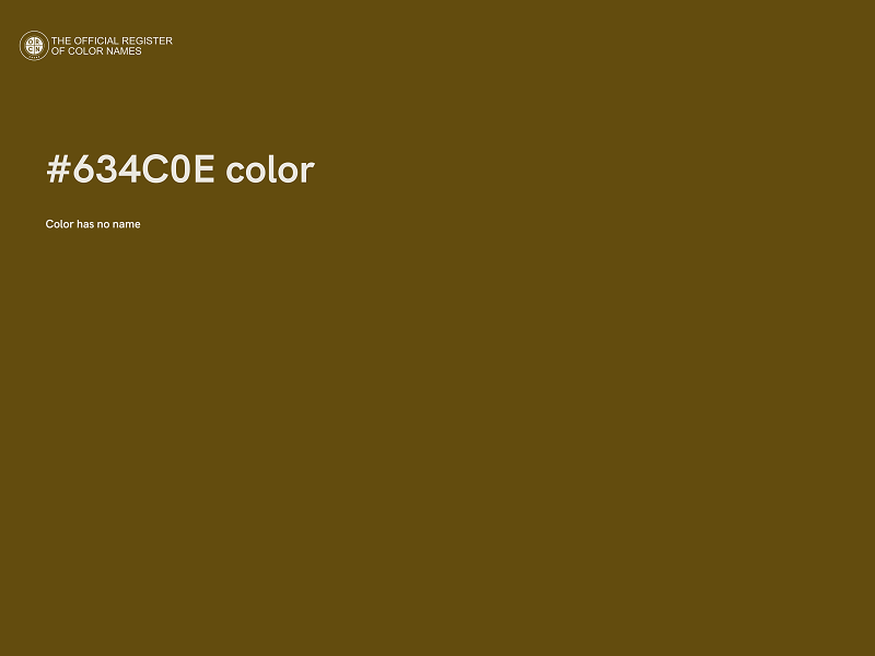 #634C0E color image