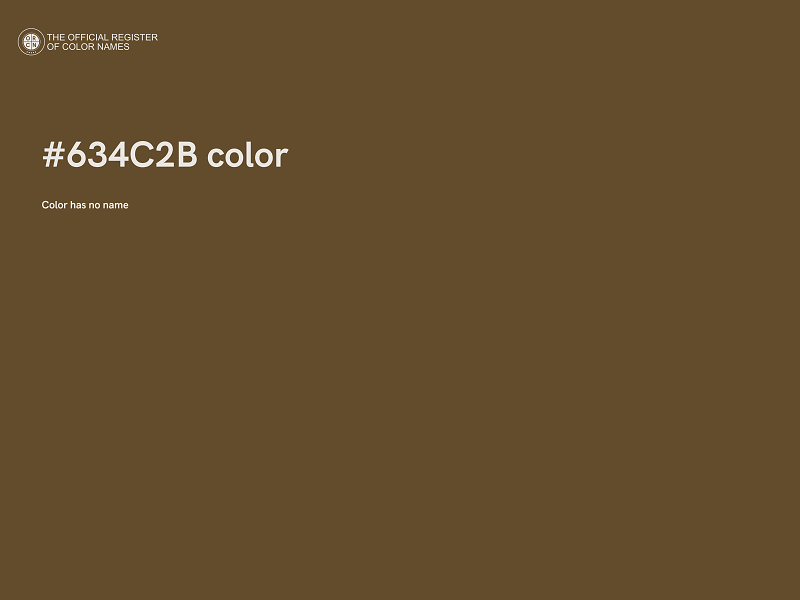 #634C2B color image