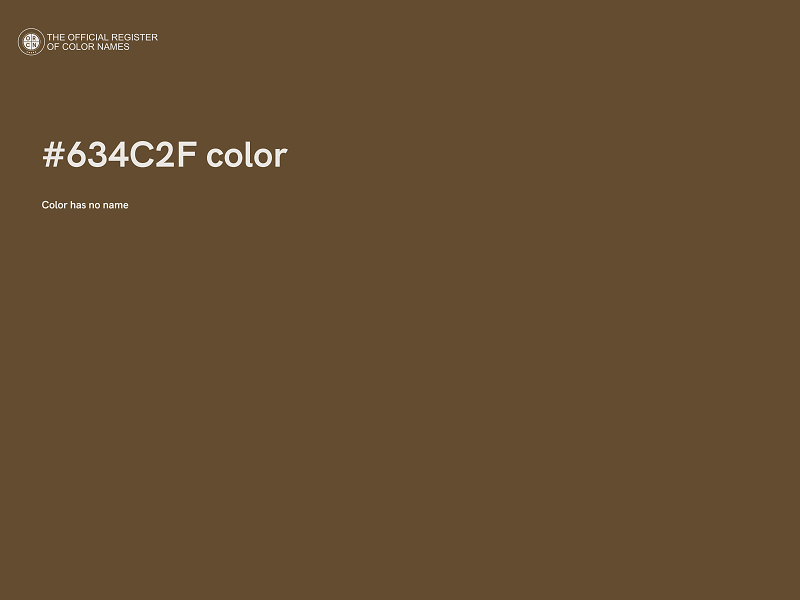 #634C2F color image