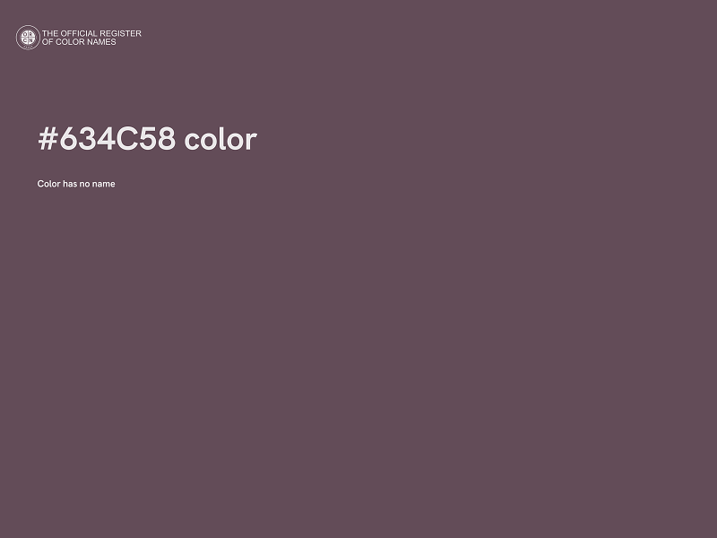 #634C58 color image