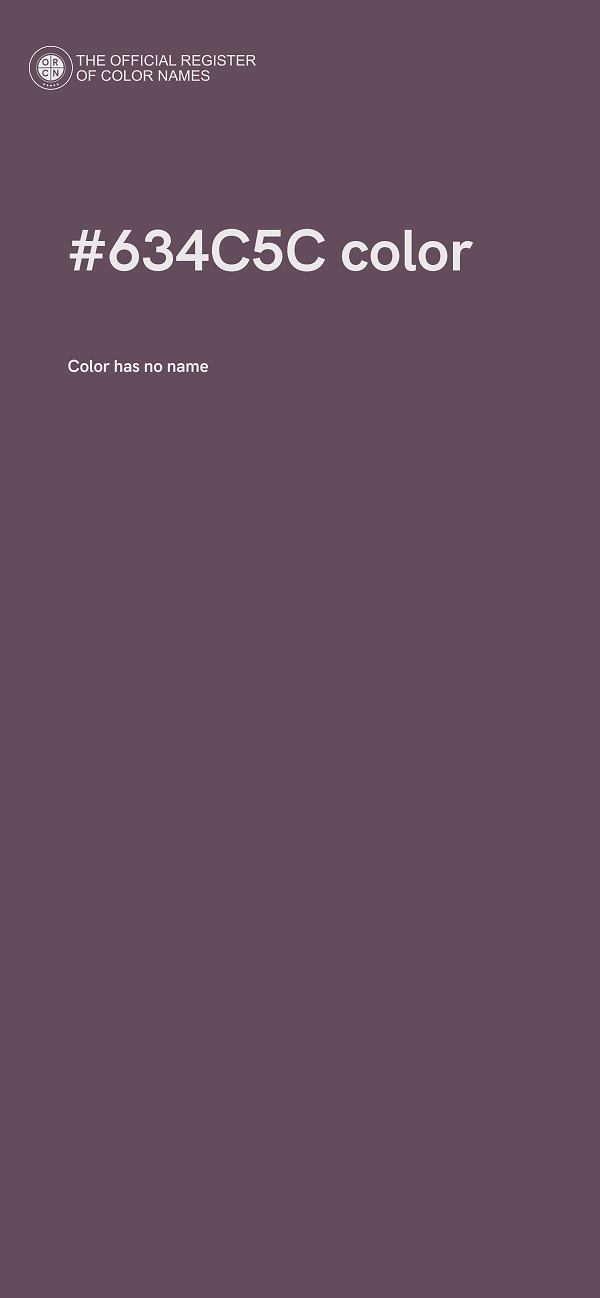 #634C5C color image