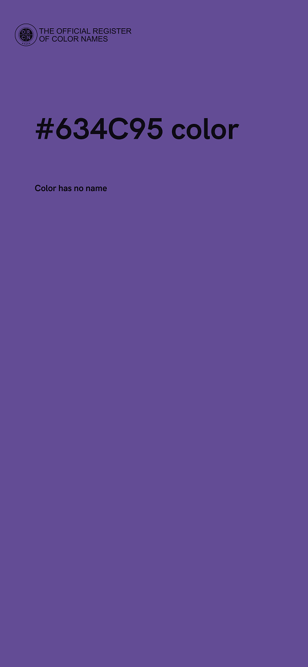 #634C95 color image