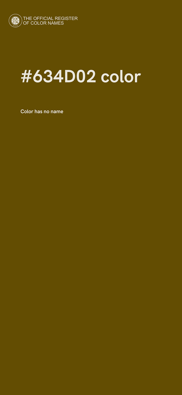 #634D02 color image