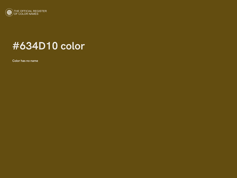 #634D10 color image