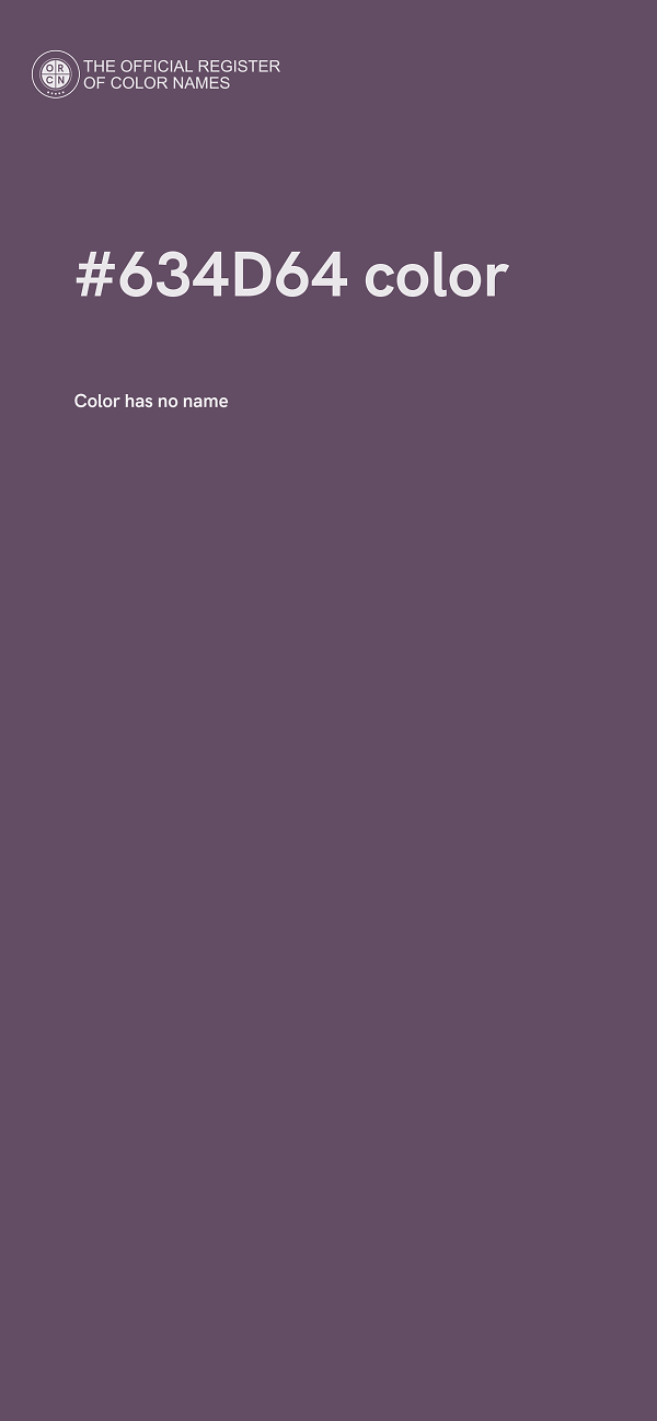 #634D64 color image