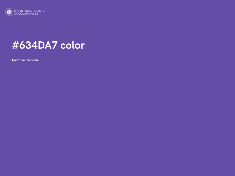 #634DA7 color image