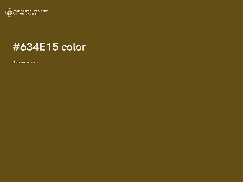 #634E15 color image