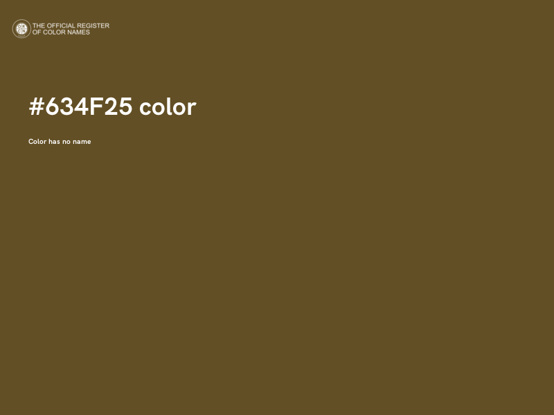 #634F25 color image