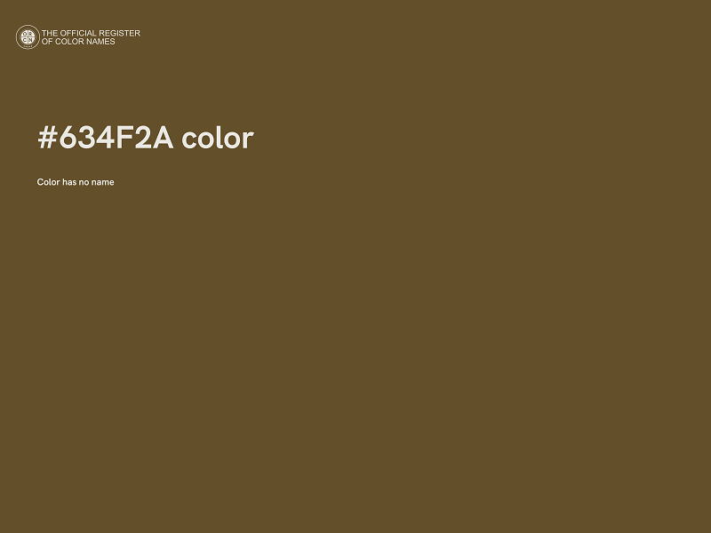 #634F2A color image