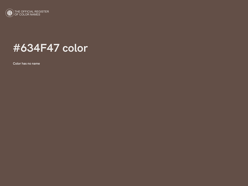 #634F47 color image