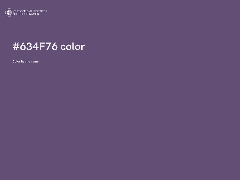 #634F76 color image